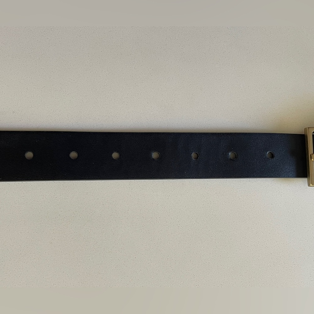 All Saints Black Leather Belt - Picture 8 of 11